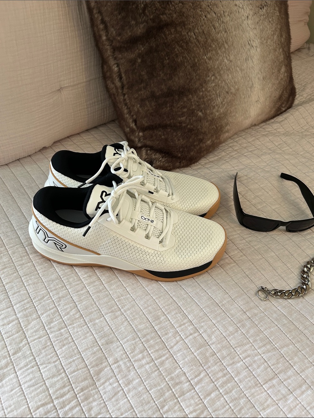 TYR Trainer CXT-2 white training lifting CrossFit gym shoes men’s 10.5